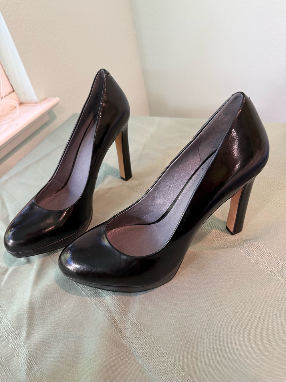 Rosegold Shoes “Milla” Pumps Black Platform Heels 10